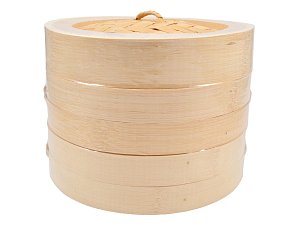 Bambusový pařák průměr 20 cm (dva díly + poklička)