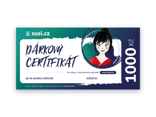 Dárkový certifikát Susi.cz, 1000 Kč