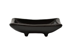 Mistička na sójovou omáčku černá na nožičkách