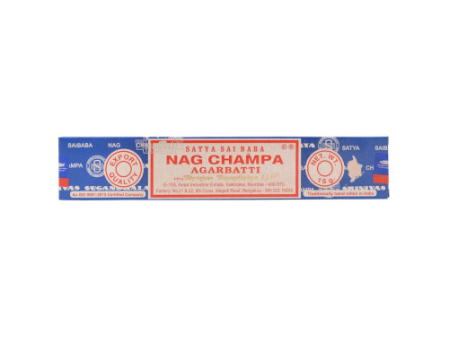 Nag Champa Vonné tyčinky Sai Baba Agarbathi indické