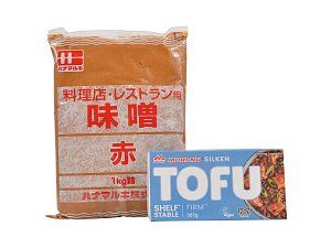 Set Tofu firm 307 g + Aka miso 1 kg