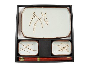 Set na sushi s motivem sakury