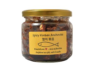 KimchiLove Sušené, pikantní ančovičky bez konzervantů, 260 g