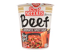 Nissin Cup Noodles 5 Spices hovězí polévka, 64 g