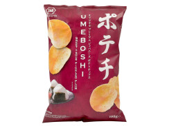 Koikeya Japonské chipsy s příchutí umeboshi, 100 g