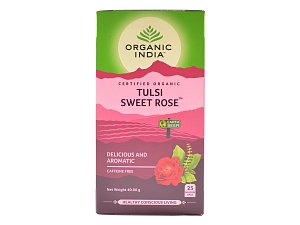 Organic India Tulsi Sladká růže Bio, 25 sáčků