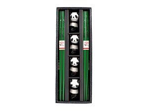 Set hůlek a podložek Panda