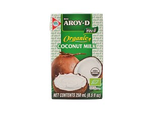 Aroy-D Bio Organic Kokosové mléko, 250 ml
