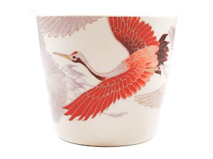 Hrnek na čaj motiv jeřáb