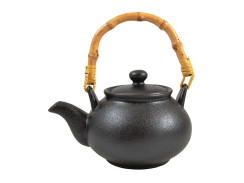 Konvice na čaj Yuzu černá matná