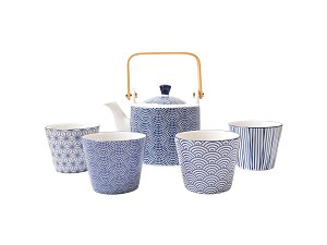 Tokyo design Set na čaj modrobílý
