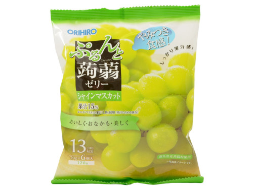 Orihiro Konjac Jelly Muscat Pouch, 120 g