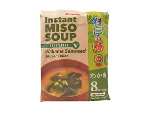 Marukome Wakame Miso polévka s cibulkou, 8 porcí