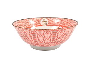 Miska japonská červená, kočka 19,5 cm