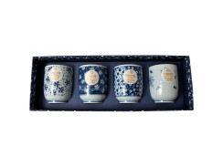Set japonských hrnků, 4 ks
