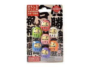 Iwako Daruma set gum