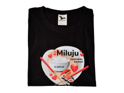 Dámské tričko Miluju japonskou kuchyni, vel. M