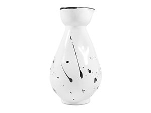 Karafa na sake bílá se zdobením, 250 ml