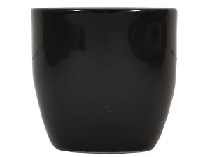 Kalíšek na sake černý porcelán 4,9 x 4,8 cm