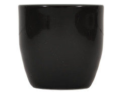 Kalíšek na sake černý porcelán 4,9 x 4,8 cm