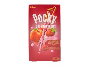 Glico Pocky Crushed Fruits Strawberry Peach Yoghurt 38 g