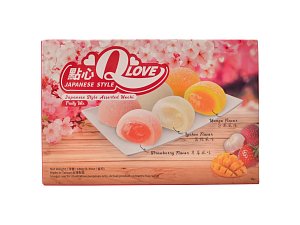 QLove Fruity Mix Mochi, 180 g