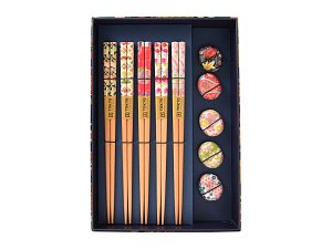 Set hůlek s podložkami pro čtyři