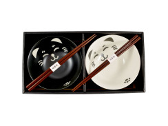 Set misek black and white