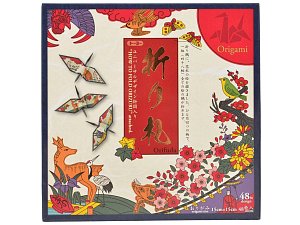Papíry na origami, 15 x15 cm, 48 ks