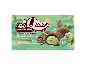 Qlove Choco mint cookie, 80 g