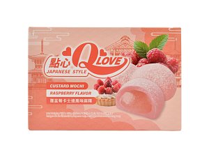 Qlove Raspberry mochi, 168 g