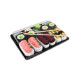 Rainbow Socks Set ponožek v sushi boxu, 5 párů, losos, tamago, tuňák, maki