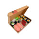 Rainbow Socks Set ponožek v sushi boxu, 5 párů, tamago, tuňák, losos, maki