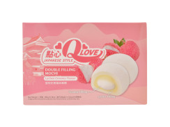 Qlove Mochi Creamy Lychee Double Filling, 180 g