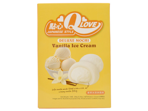 Qlove Mochi Vanilla Ice Cream, 180 g