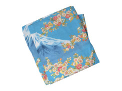 Yukata dámská modrá s motivem fuji,velikost S