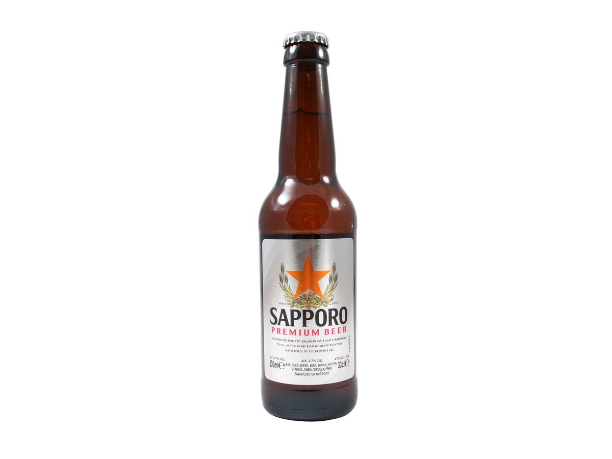 Pivo Sapporo japonské, 330 ml