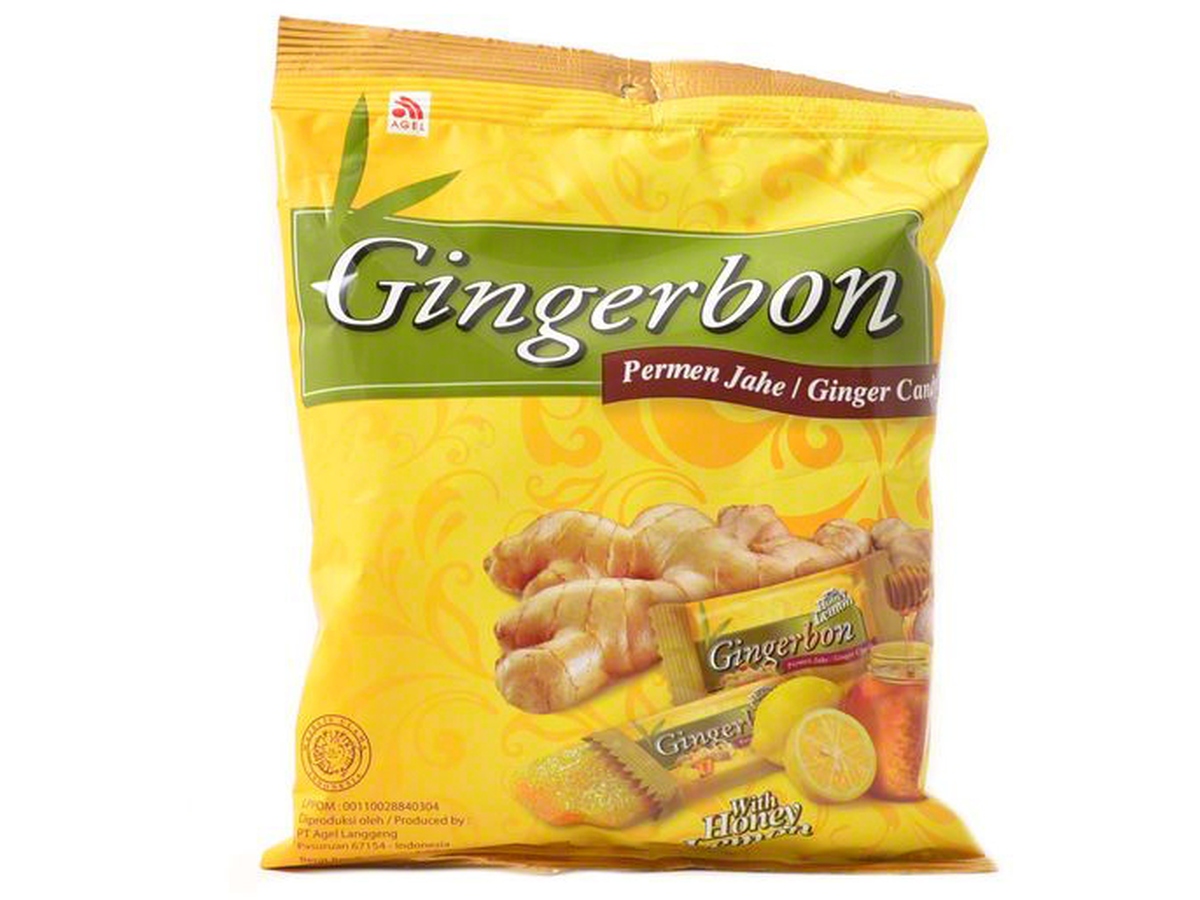 Gingerbon Bonbony zázvorové med a citron, 125 g