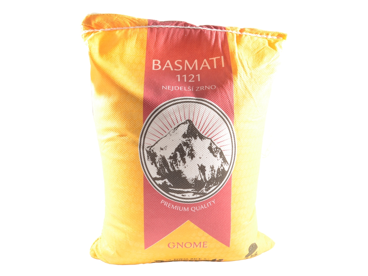 Gnome Rýže Basmati, nejdelší zrno, 5 kg