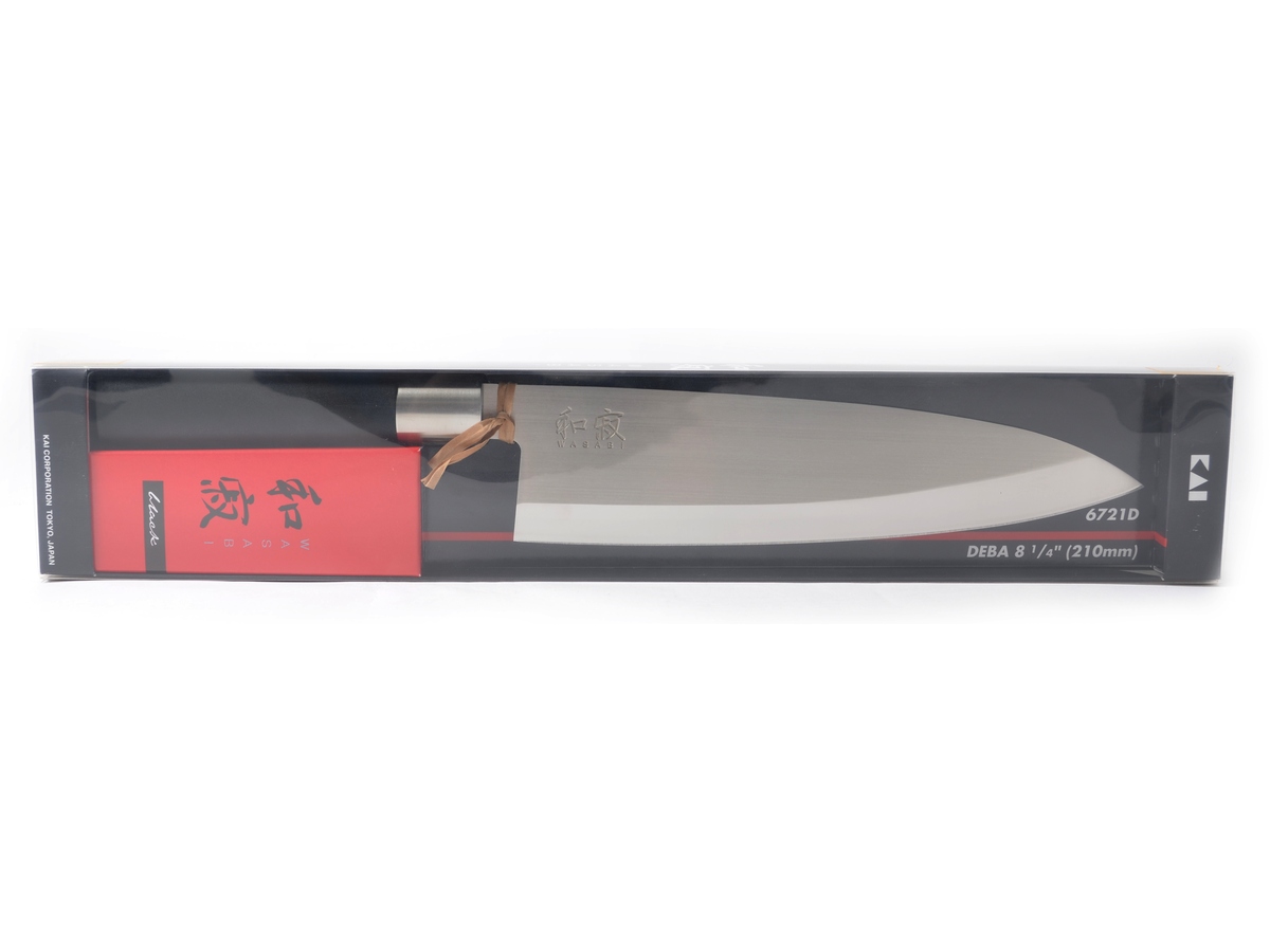 Wasabi Black Kuchyňský nůž 6721D Deba, 21 cm