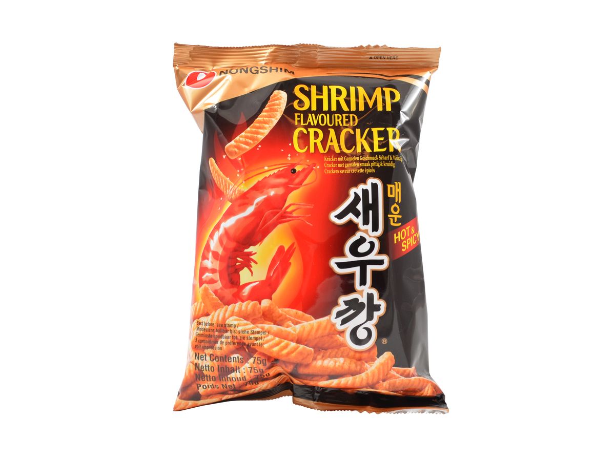 Nongshim Chipsy krevetové, pálivé 75 g