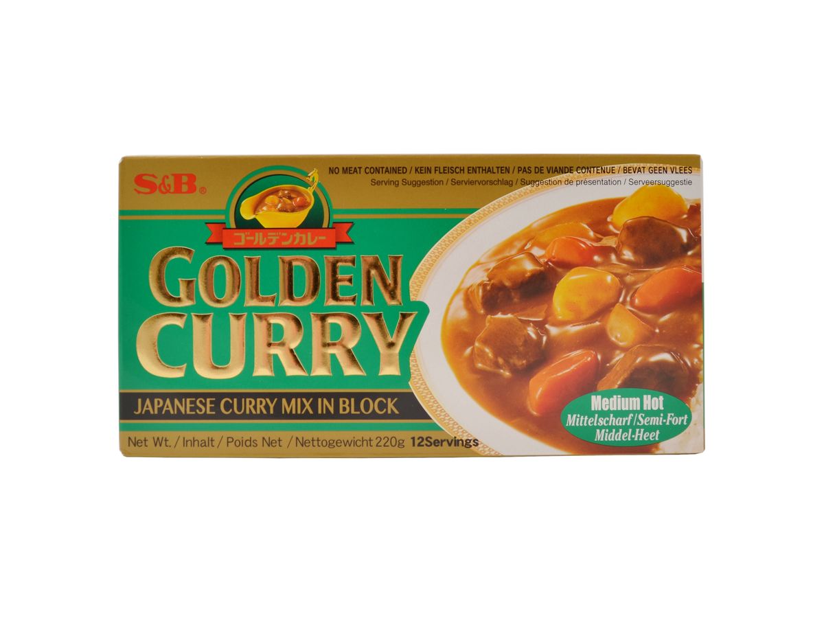 S&B Golden Curry japonské středně pálivé kari 220 g