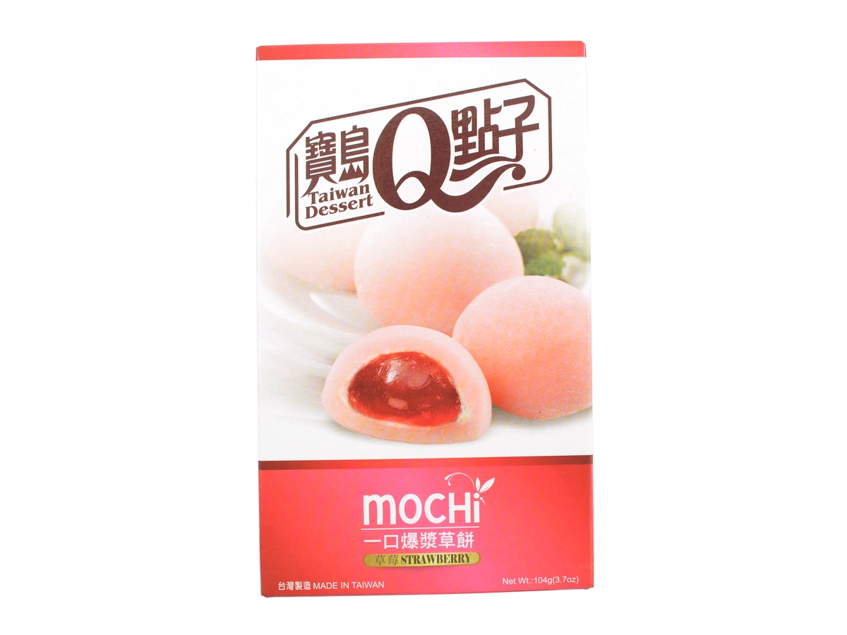 Q Brand Mochi Jahoda, 104 g
