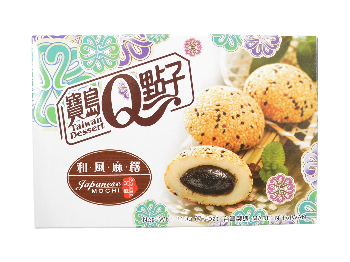 Q Brand Mochi Sezam, 210 g