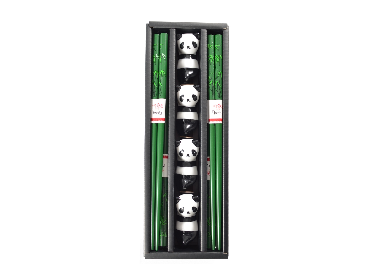 Set hůlek a podložek Panda