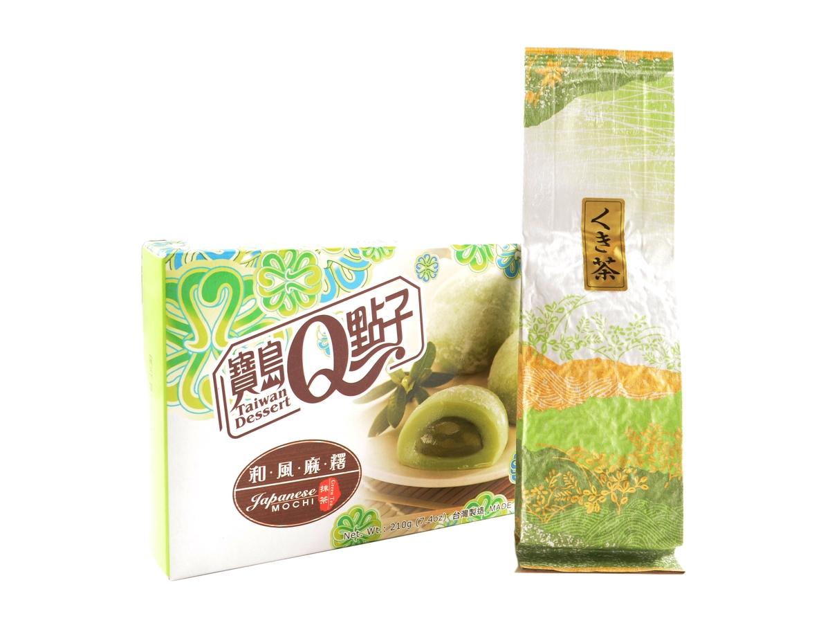 Set Čaj Kukicha 50 g + Mochi se zeleným čajem 210 g
