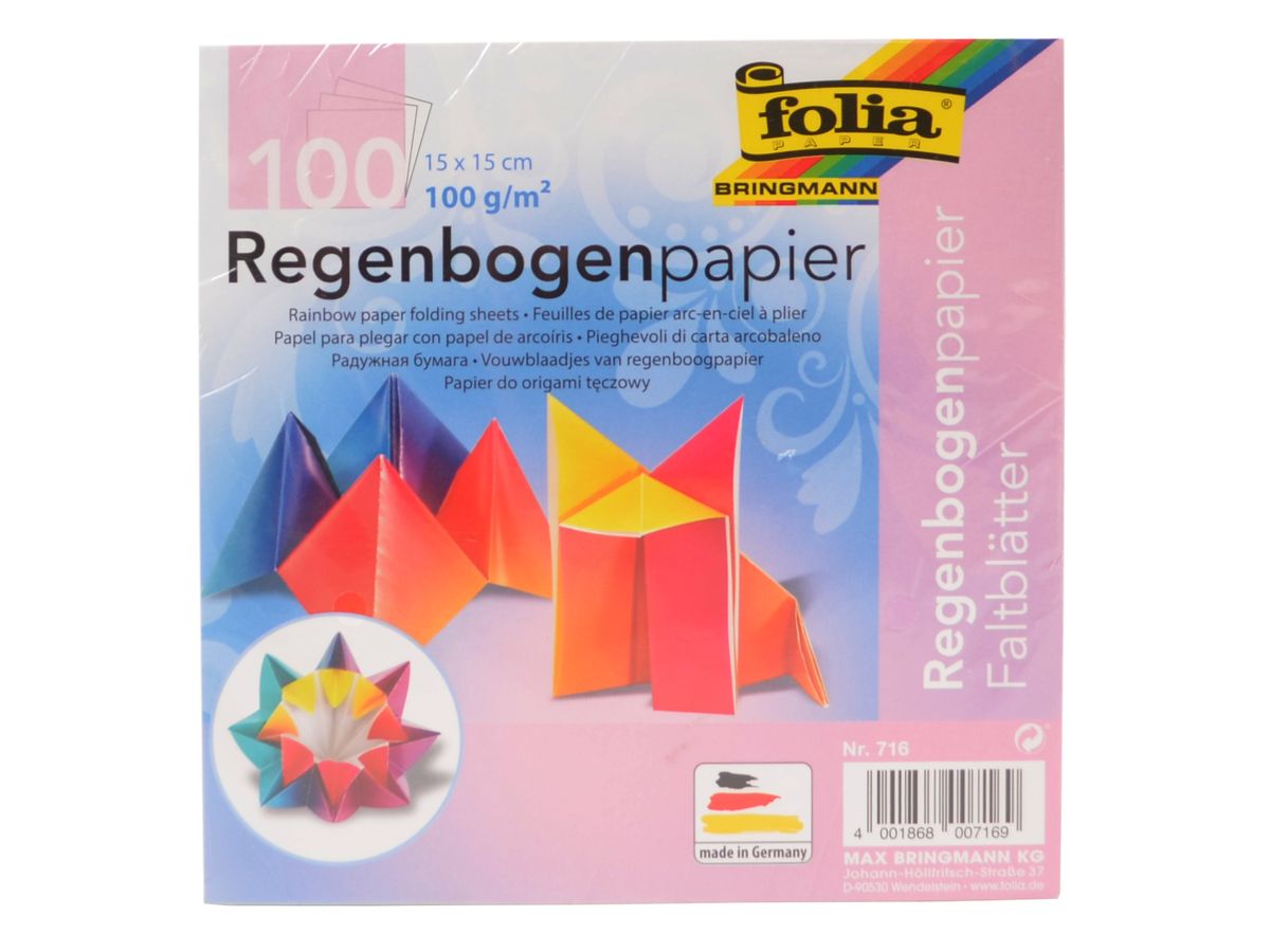 Bringmann folia paper Origami papíry duha