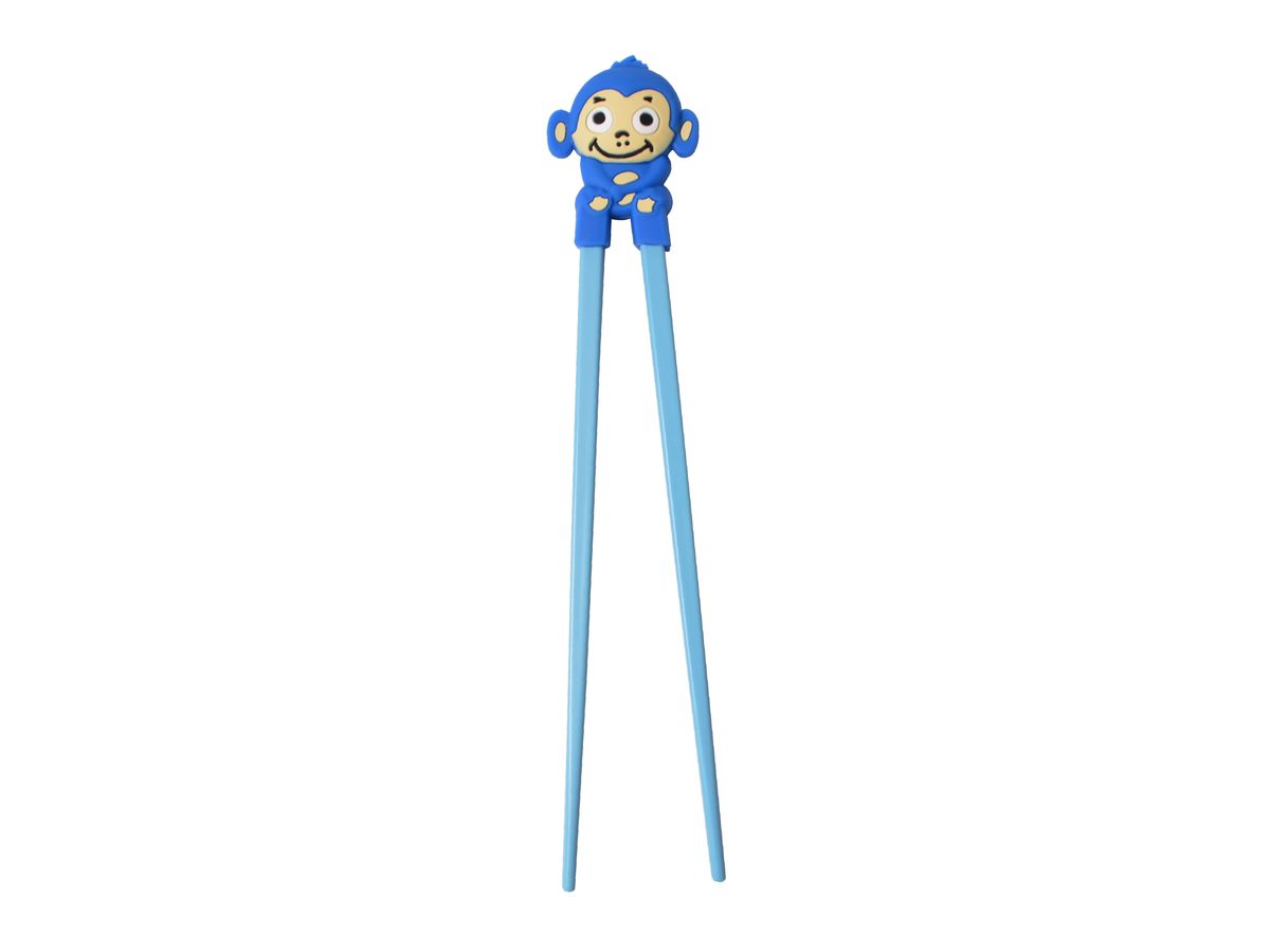 Dětské hůlky s opičkou, modré 22 cm