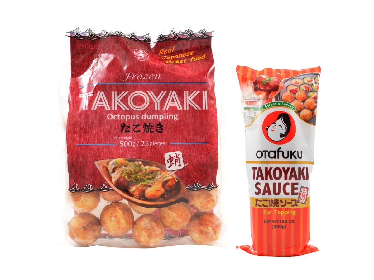 Set Takoyaki kuličky 500 g + Takoyaki omáčka 255 ml