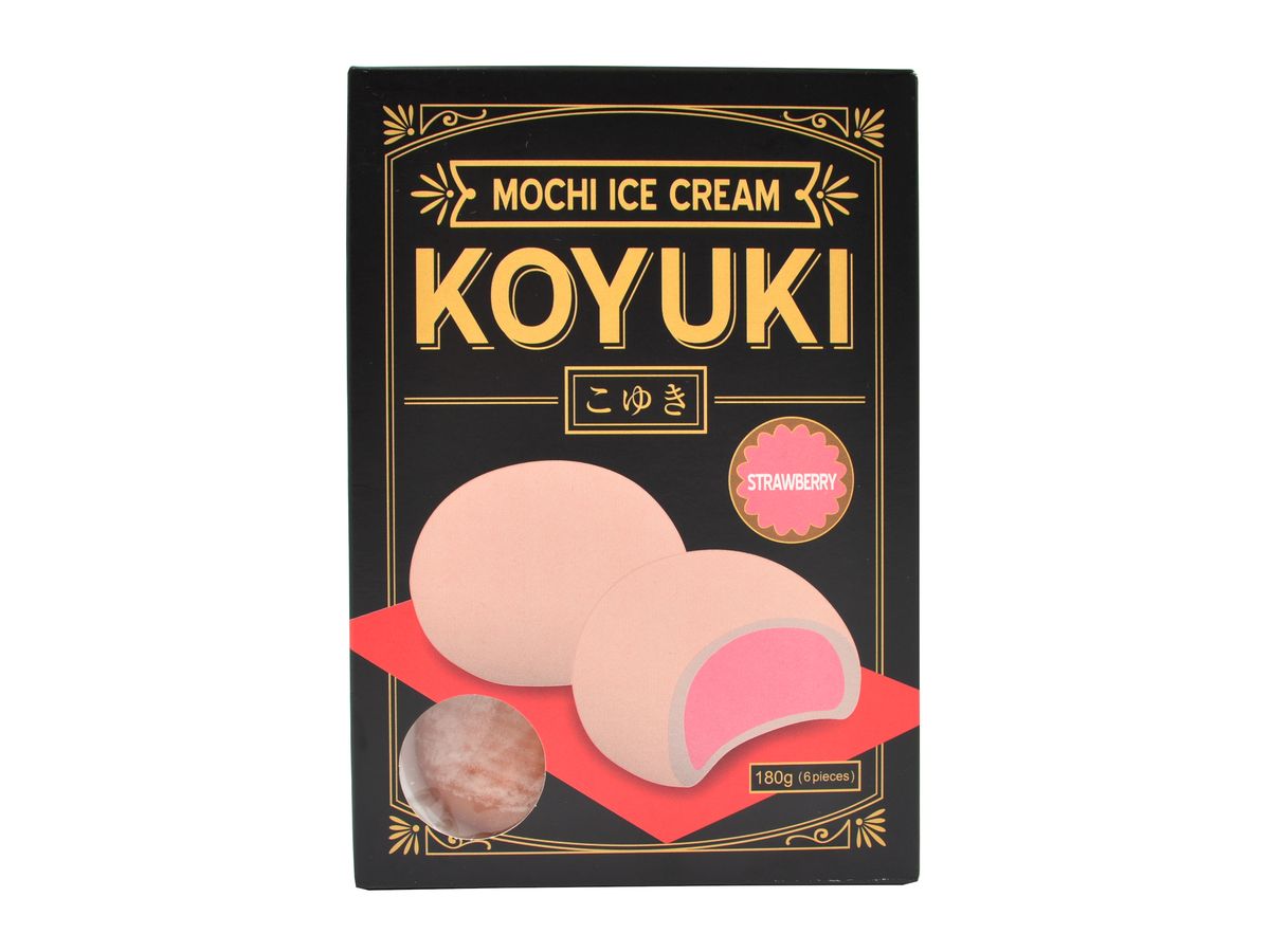 Koyuki Mochi se zmrzlinou s příchutí jahod, 180 g